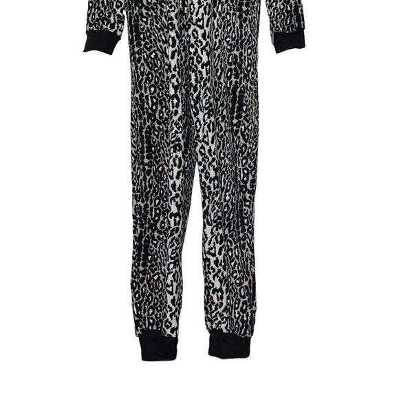 NWT Nick & Nora Cheetah Pajamas Womens M Footless Unionsuit PJs Costume Hood - Picture 3 of 10